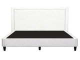 Artiss Queen Bed Frame with Headboard Platform Bed Base Grey Beige Fabric Metal BFRAME-MASON-RIVE-Q-GR