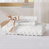 Tufted Boho Embroidery Quilt/Doona/Duvet Cover Set - White - Queen Size V493-JJXW-01Q