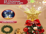 LED Christmas Tree Top Projection Light Shiny Gold Christmas Tree Top Decoration with 5 Slides V1294-YM0901-L6886-1