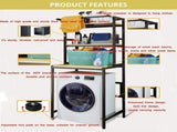 CARLA HOME 3-Tier Over Washing Machine Storage Rack Laundry Shelf Organizer for Bathroom or Toilet V178-36200