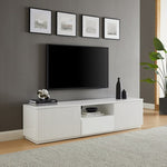 TV Cabinet Storage Drawer MDF Glossy Entertainment Unit in White colour V43-TVC-BRNNA