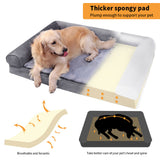 Orthopedic Dog Bed with Bolster Comfort Mattress V767-P-XD178-XL