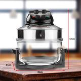 Pronti 17L Family Turbo Convection Oven Broiler Cooker - A18 Black OVN-17L-A18-BK