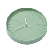 Mute Quartz Clock Wall Watch Minimalist Modern Plastic Wall Clock for Living Room BedroomGreen V1294-YM0523-3115220015812