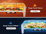 5-Star Chef 9L Chafing Dish Buffet Warmer Food Warmer Catering Server CD-9L-90P-SS