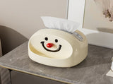 Desktop Tissue Box Cute Joker Face Design Large Opening Desk Tissue Storage Box Facial Paper V1294-YM0901-3117240227711