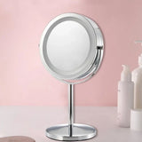 3X Magnification Freestanding, Tabletop Vanity Mirror Magnified with 360&deg Rotation, Portable for V1369-AZ3-W-06416