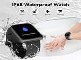 Smartwatch Voice Assistant Bluetooth Calling Health Monitoring Step Tracking Message Alerts/golden V1232-DHSB-IDW-003