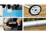 Aqua Buddy Pool Cover 8x4.2m 400 Micron Swimming Pool Solar Blanket 5.5m Roller Blue PC-80X42-M-BL-ROLLER-BU