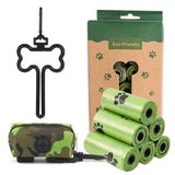 Eco-Friendly Pet Waste Bag Set with Bone-Shaped Carrier Hook and D-Ring Clip Thick Leak-Proof Poop V1341-ZY-ETZDYDQ5-C