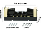 Outdoor Shoe Brush Iron Boot Cleaner with Side Brushes V1237-ZY-818-227