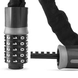 Heavy Duty Combination Bike Lock with Nylon Sleeve and 5 Digit Resettable Password Lock V1370-AZ4-08649
