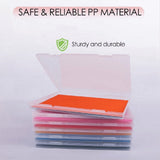 6 Pack Photo Storage Box, Fits 8In X 10In Photo, Scrapbook Paper Storage with Snap-Tight Latch, for V1192-AZ-W-23052