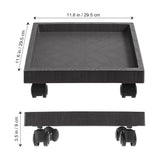 Durable Grey Plastic Plant Stand with Wheels for Indoor and Outdoor V1192-AZ-W-25074