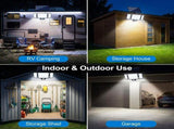 210 LED Outdoor Wall Light Integrated Solar Panel and 3 Sensor Modes , 3 Head Adjustable LED V888-ELOSUNG55117-2