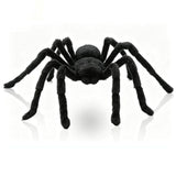 Halloween Decor Electric Dropping Spider 30in, Voice Activated Moving Realistic Hanging Spider, V1369-AZ3-W-13648