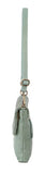 Pierre Cardin Womens Woven Leather Flap Cross-Body Bag/Clutch - Mint Green V563-PC-3280-MINT