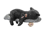Black Bear Figurine Resin Funny Cute Exquisite Animal Art Statue for Garden Yard Decoration V1294-YM0706-3111230195111