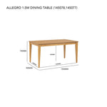 Allergo Dining Table 150cm Timber Dining Table - Natural V656-145078