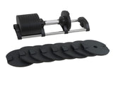 Powertrain Eon Dial Up 72KG Adjustable Dumbbells Pair - Black DMB-B10-036-2