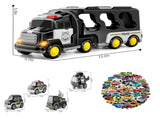 Police Truck Toys Toddlers 3 4 5 6 Years Old, 5 in 1 Truck Friction Power Toy Car Christmas Birthday V1192-AZ-W-11604
