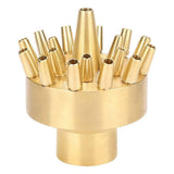 Brass Three-Layer Fountain Nozzle for Pond and Garden, 1-Inch Female Thread Sprinkler Head V1369-AZ3-W-11324