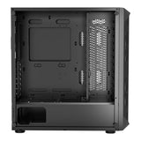 PC Gaming Case, Mid-Tower, Computer Case with High-Airflow Tempered Glass Panel, Dust Filter, 4 x V952-DNJXZT120MMBU4Q2Z001V9