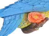 Parrot Ornament Half Face Bird Figurine Resin Sculpture for Tree Wall Living Room Balcony Garden V1294-YM0901-3111250018112