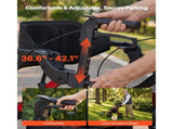 2-in-1 Rollator Walker & Transport Chair for Seniors, Foldable Rolling Walker Wheelchair, V952-EHYZXQHSLHJ1ZK7KY001V0