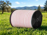 Giantz Electric Fence Tape Polytape 400M Electric Fence Wire Red White FIK-TAPE-400M-13S