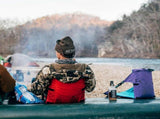Black And Red Portable Outdoor Camping Seat Pad with Backrest, Foldable & Waterproof Concert V888-ELOSUNG13519