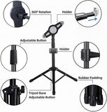 Compatible with iPad Stand, Height Adjustable iPad Holder Stand & Floor iPad Stand with 360&deg V1237-ZY-203-4673