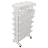 Movable Bookshelf Removable Bookcase Rotatable Multilayer Mobile Bookshelf for Bedroom Dormitory V1294-YM0901-3116230011611