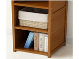 3 Piece Bamboo Adjustable Shelf Set Bookcase Display Storage Rack Stand V63-838791