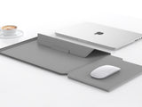3-in-1 Detachable PU Leather Laptop Sleeve with Ergonomic Stand & Mouse Pad V888-ELOSUNG39005