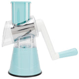Vegetable Grater Cutter HandCranking Rotation Vegetable Cutting Tool Kitchen Supplies Blue V1294-YM0901-3113210028911