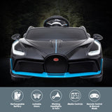 Licensed Bugatti Divo Kids Electric Ride On Car - Black CAR-BGT-338-BK