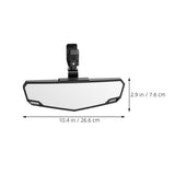 Adjustable Rear View Mirror for Black ABS, Wide Safety Coverage, 1-Pack V1192-AZ-W-22298