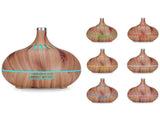 400ml Aroma Diffuser WIFI Control Wood Grain Aromatherapy Humidifier Colorful Night Light 100-240VAU V1294-YM0721-3113210018014