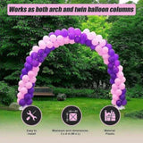 3x4m Full Set Balloon Arch Column Kit Floor Base Stand For Wedding & Party V63-828081