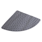 Corner Shower Mats, Bath Mat with Suction Cups and Drain Holes, Quick Dry Anti Slip Bathmat Machine V1366-AZ2-W-12414