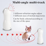 Automatic Laser Cat Toy with Interactive Rotating Light, Self-Play Fun for Indoor Cats, 5 Adjustable V1341-ZY-JETUQXQV-WHITE
