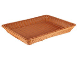 Household Desktop Rectangular Food Bread Fruits Storage Basket for Office RestaurantCoffee Color XL V1294-YM0901-3118200088714