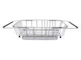 Kitchen Sink Dish Rack with Chopsticks Holder Stainless Steel Expandable Dish Drying Draining Basket V1294-YM0901-3118250163611