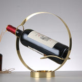 Wine Holder Wine Rack Metal Wine Bottle Storage Shelf -Countertop Crafts Home Decorations V1192-AZ-W-14783