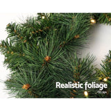 Jingle Jollys 1.8m Christmas Garland with LED lights Party Xmas Decorations XM-TR-GAR-6FT-LED