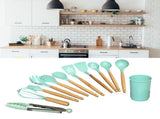12pcs Nylon Cooking Utensil Set BPA Free Heat Resistant Prevents Stick Utensil Set for V1294-YM0626-3118220313311