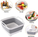 3x Collapsible Strainer Foldable Fruit Veggies Wash Colander Storage Basket V563-75193-3X
