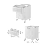 Foldable Laundry Basket with Wheels - Portable Rolling Hamper for Home Use,Storage laundry basket V888-ELOSUNG10922