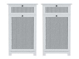 Artiss 2X Laundry Hamper Cabinet Bathroom Storage White Rattan FURNI-G-BATH-RAT-02-WHX2